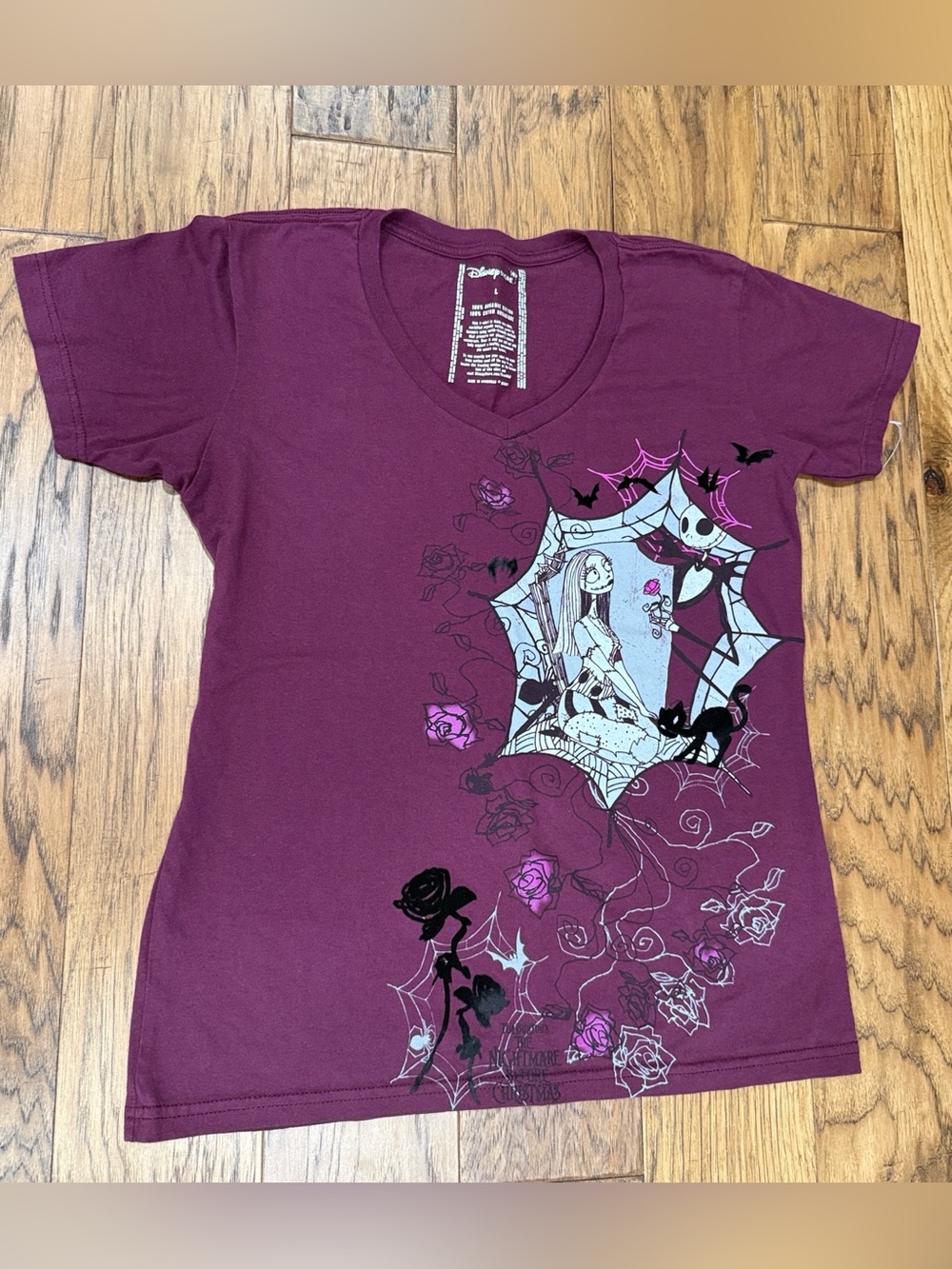 Disney NWOT Nightmare Before Christmas Organic Cotton Tshirt size L
